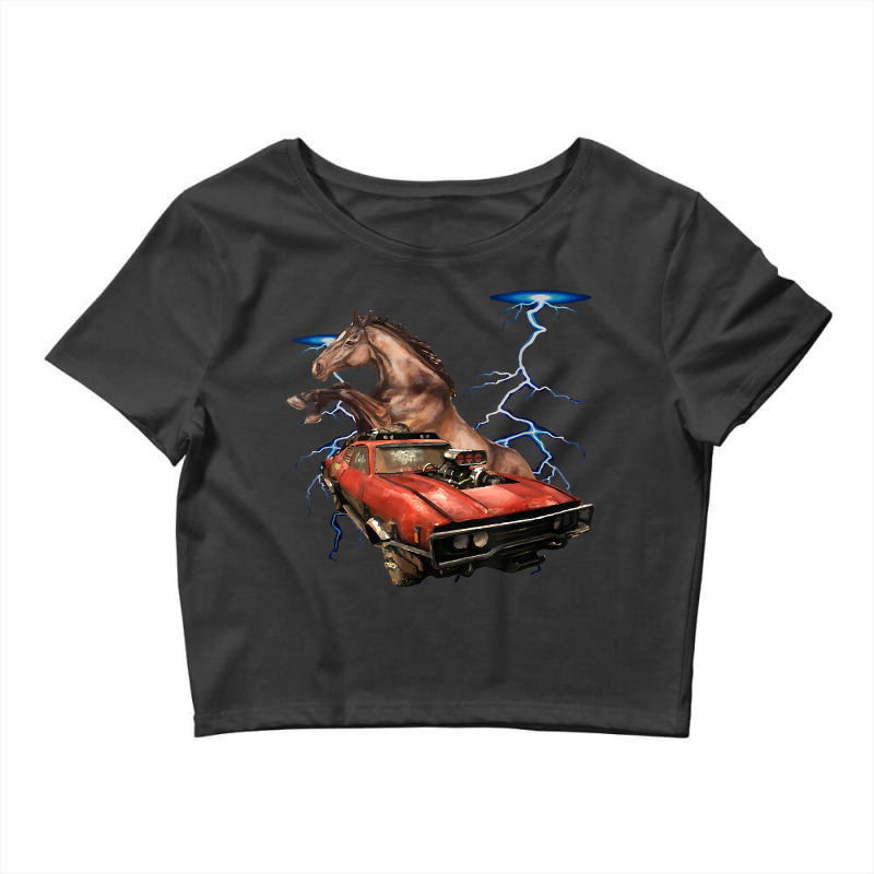 American Muscle Cars - Thunderstorm Car - Auto Mechanic Gift Crop Top by DanaMarieDeLosSantos | Artistshot