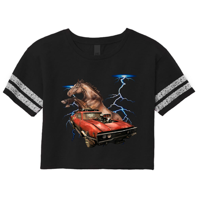 American Muscle Cars - Thunderstorm Car - Auto Mechanic Gift Scorecard Crop Tee by DanaMarieDeLosSantos | Artistshot