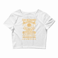 Mechanic Handyman Workshop Mechanical Engineer Car Vehicle T Shirt Crop Top | Artistshot