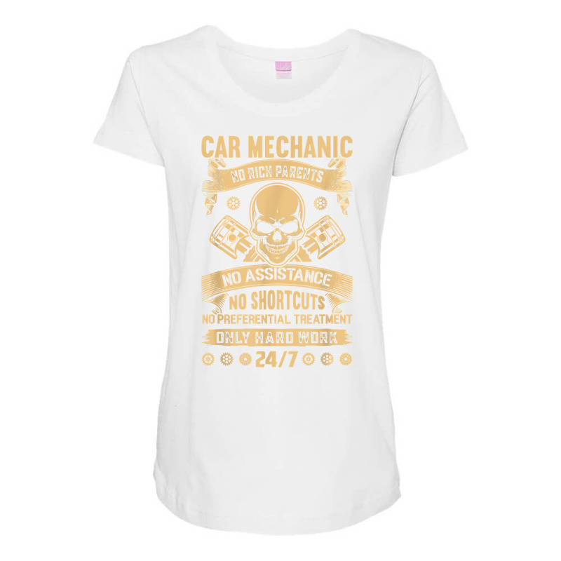 Mechanic Handyman Workshop Mechanical Engineer Car Vehicle T Shirt Maternity Scoop Neck T-shirt by kaykemyjoa | Artistshot