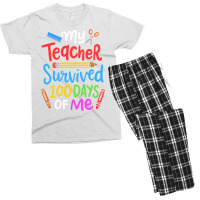 100 Days Of School Student Cute Men's T-shirt Pajama Set | Artistshot