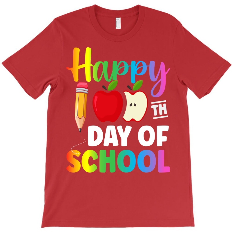 100 Days Of School Red 80s T-shirt | Artistshot