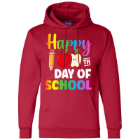 100 Days Of School Red 80s Champion Hoodie | Artistshot