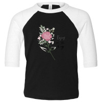 Enjoy The Little Things Shirt Flowers Trendy Quote Toddler 3/4 Sleeve Tee | Artistshot