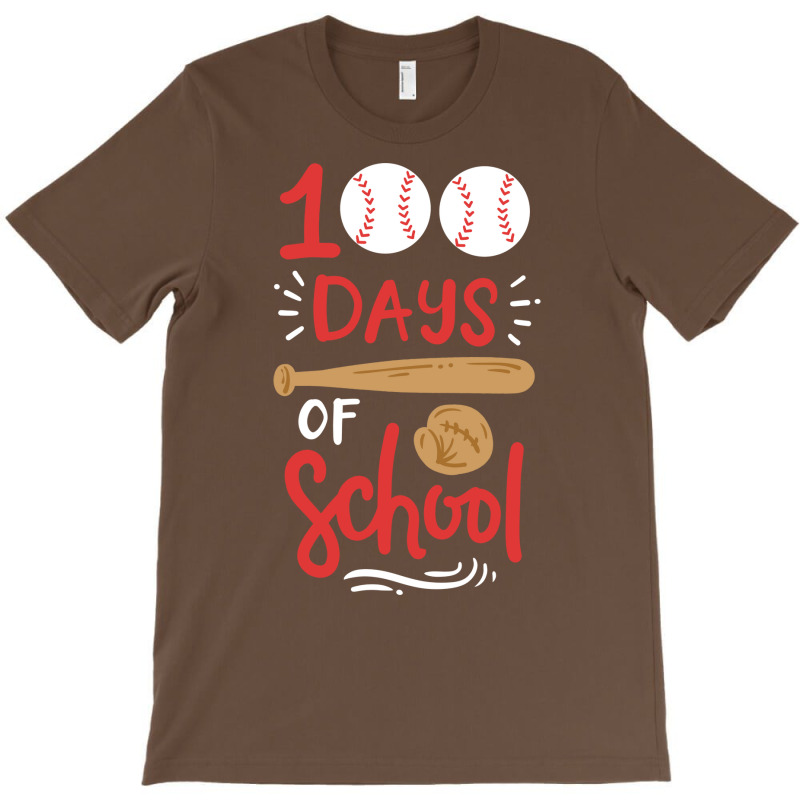 100 Days Of School Baseball Music T-shirt | Artistshot