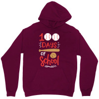 100 Days Of School Baseball Music Unisex Hoodie | Artistshot