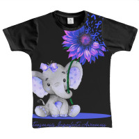 Hot Trend Osteogenesis Imperfecta Awareness Cute Elephant Sunflower Bl Graphic Youth T-shirt | Artistshot