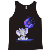 Hot Trend Osteogenesis Imperfecta Awareness Cute Elephant Sunflower Bl Tank Top | Artistshot