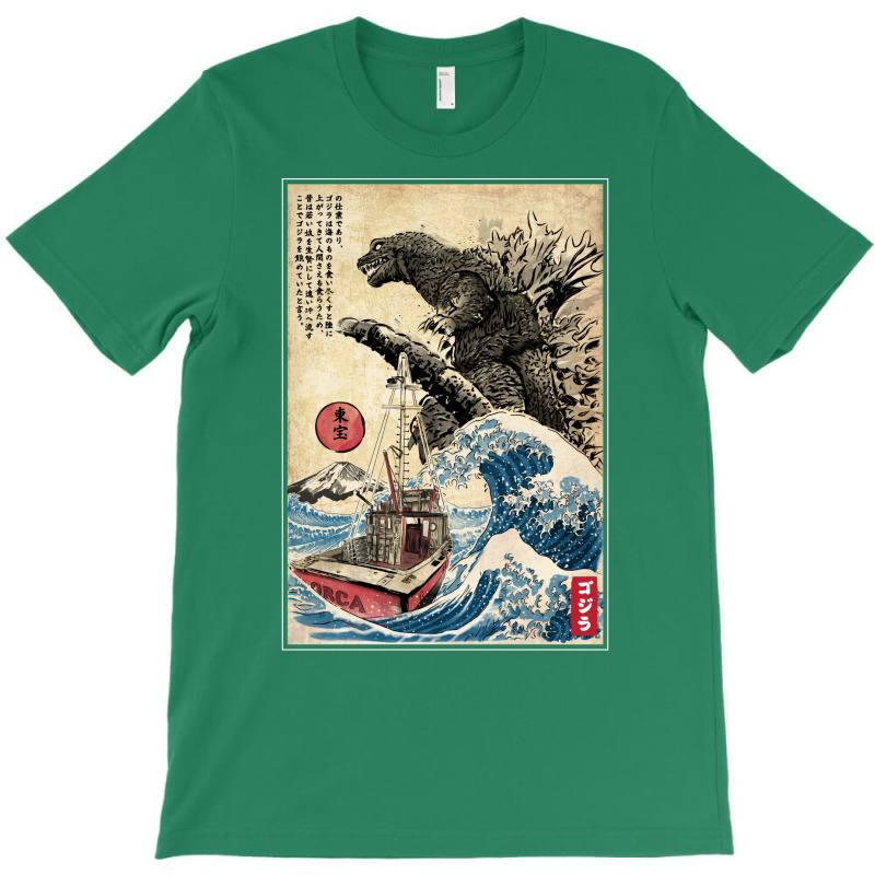 Orca In Japan Woodblock Nature T-shirt | Artistshot