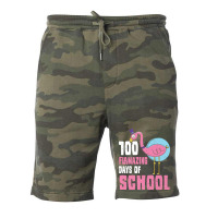 100 Flamazing Days Of School Retro Fleece Short | Artistshot