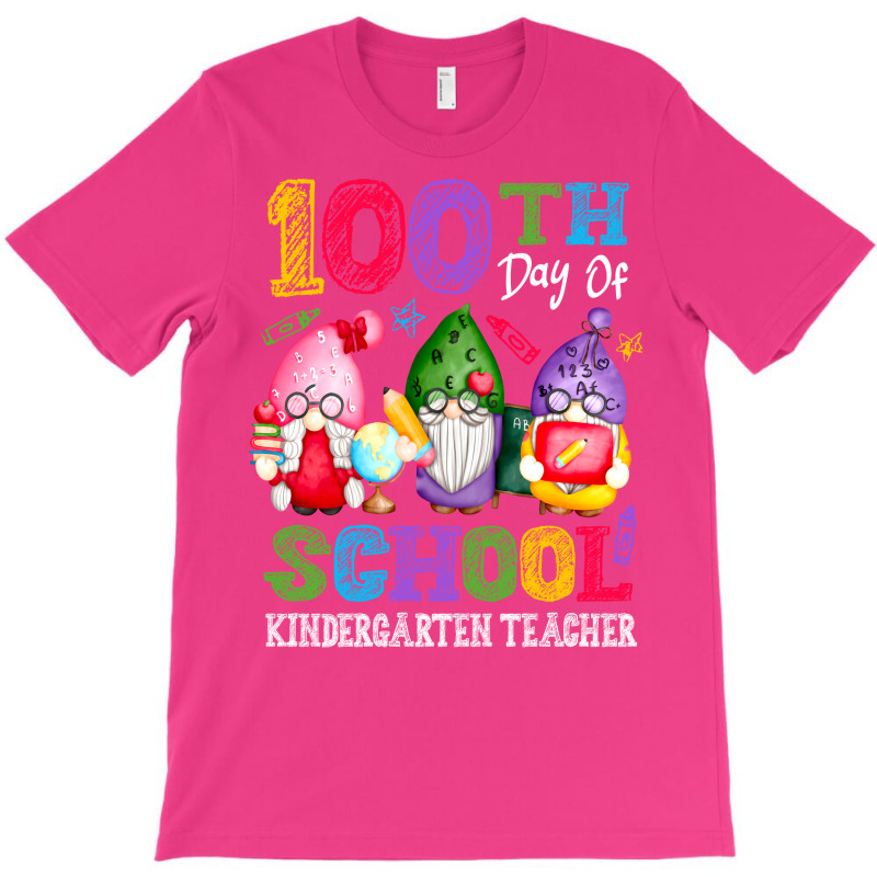 Happy 100th Day Of School Cute Gnome Kindergarten Teacher Trending T-shirt | Artistshot