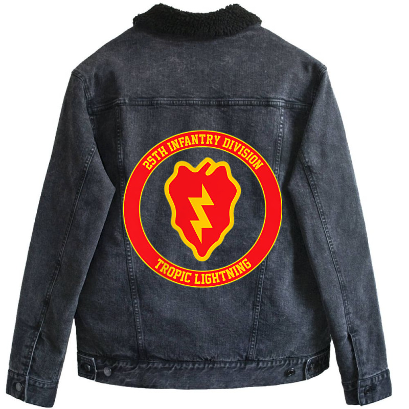 25th Infantry Division 002 Unisex Sherpa-Lined Denim Jacket by ALFREDMCGOWAN | Artistshot