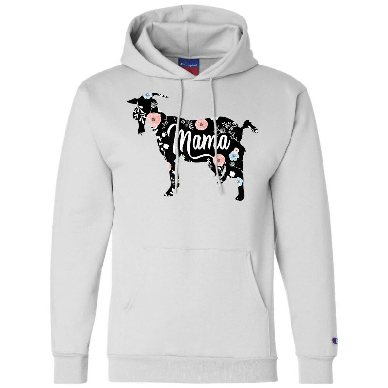 Womens Mama Goat Floral T Shirt Mom Lover Mother Grandma Gift Champion Hoodie | Artistshot