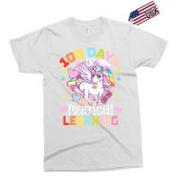 100th Day Of School Unicorn Girls 100 Days Of School Yellow Exclusive T-shirt | Artistshot