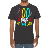 Funny 100 Days Of School Sayings 100 Days Of Cray Cray Cute Vintage T-shirt | Artistshot