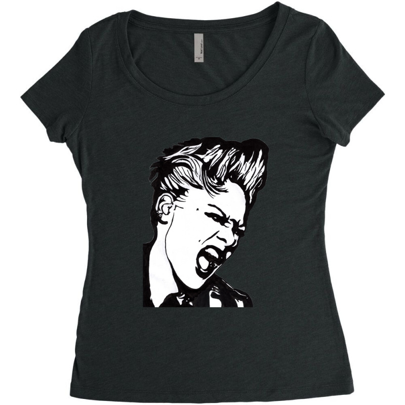 Rock Star Women's Triblend Scoop T-shirt by TinaCrisp | Artistshot