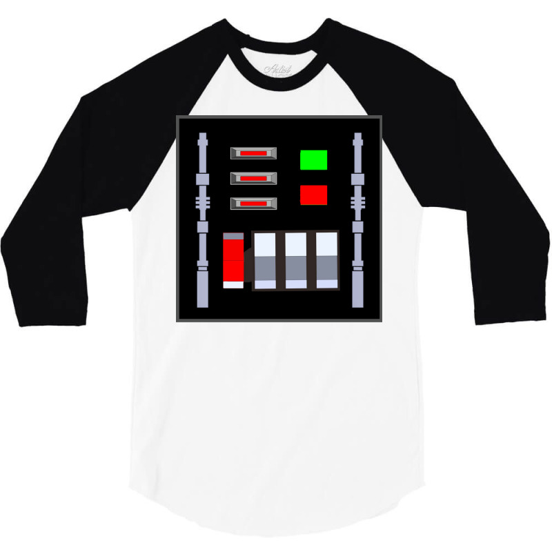 Vader Darth Tee Chest Plate Travel 3/4 Sleeve Shirt by koyunsnoerw | Artistshot