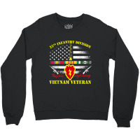 25th Infantry Division Vietnam Veteran Gift Crewneck Sweatshirt | Artistshot