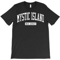 Mystic Island New Jersey Nj Vintage Athletic Sports Design T Shirt T-shirt | Artistshot