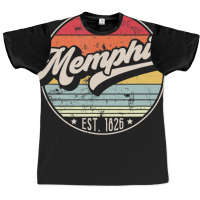 Hot Trend Retro Memphis Tn Home City 70s Style Sunset Graphic T-shirt | Artistshot