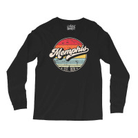 Hot Trend Retro Memphis Tn Home City 70s Style Sunset Long Sleeve Shirts | Artistshot