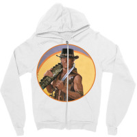 Crocodile Dundee Zipper Hoodie | Artistshot