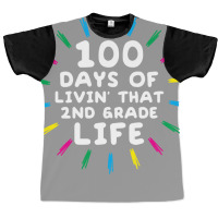 100 Days Of School 2nd Grade Second Grader Trending Graphic T-shirt | Artistshot