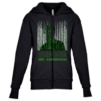 Limited Edition Matrix The One - Mr. Anderson Youth Zipper Hoodie | Artistshot