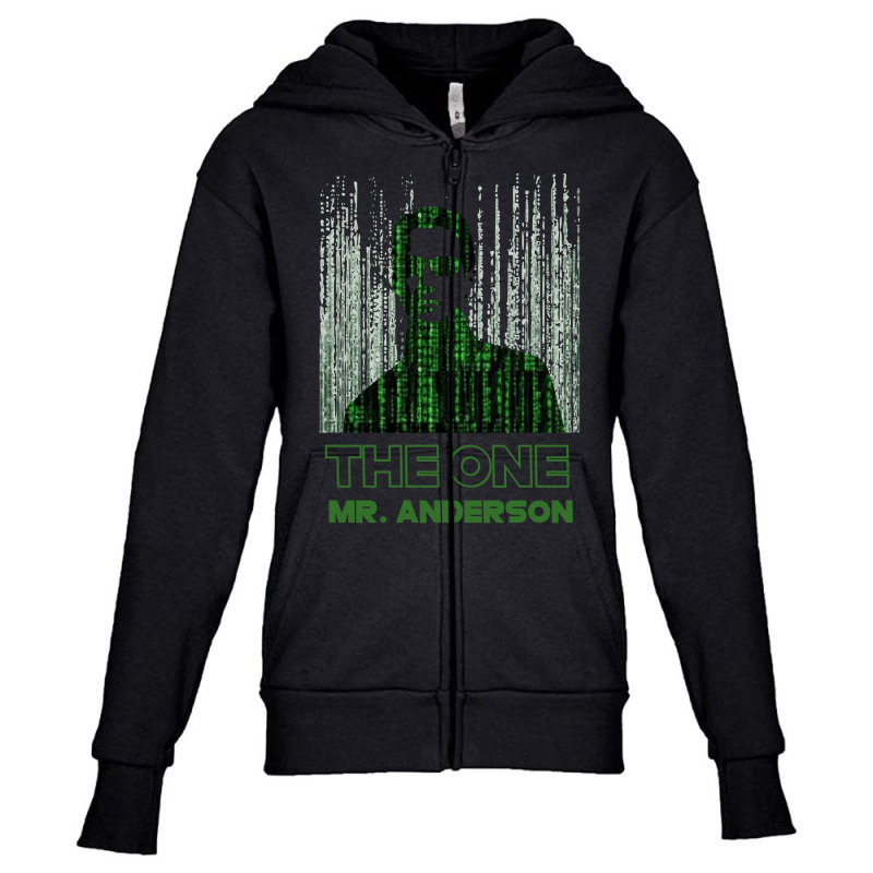 Limited Edition Matrix The One - Mr. Anderson Youth Zipper Hoodie by Bostic Walling | Artistshot