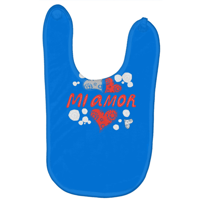 Mi Amor   Mi Amor Baby Bibs by kiranimud | Artistshot