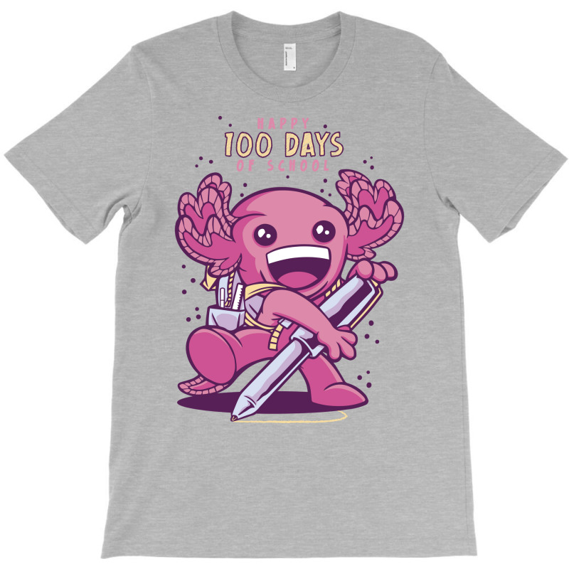 100 Days Of School Axolotl Vintage T-shirt | Artistshot