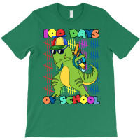 100 Days Of School Dabbing Dinosaur Trex Trending T-shirt | Artistshot