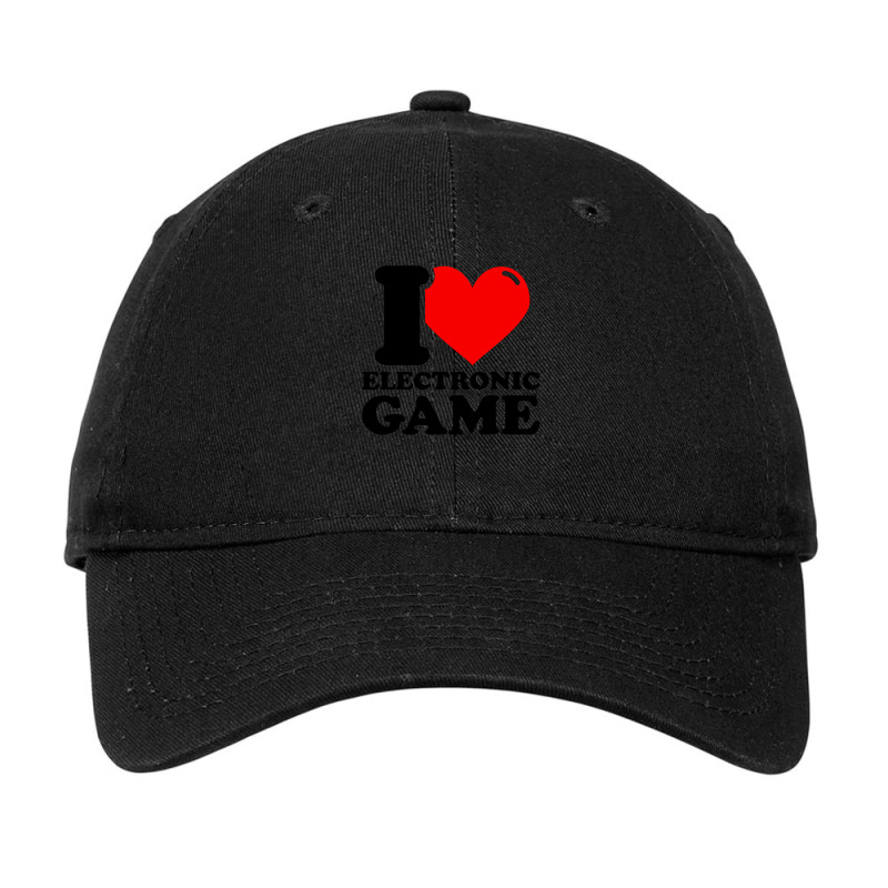 I Love Electronic Game Adjustable Cap by JimmyChandler | Artistshot