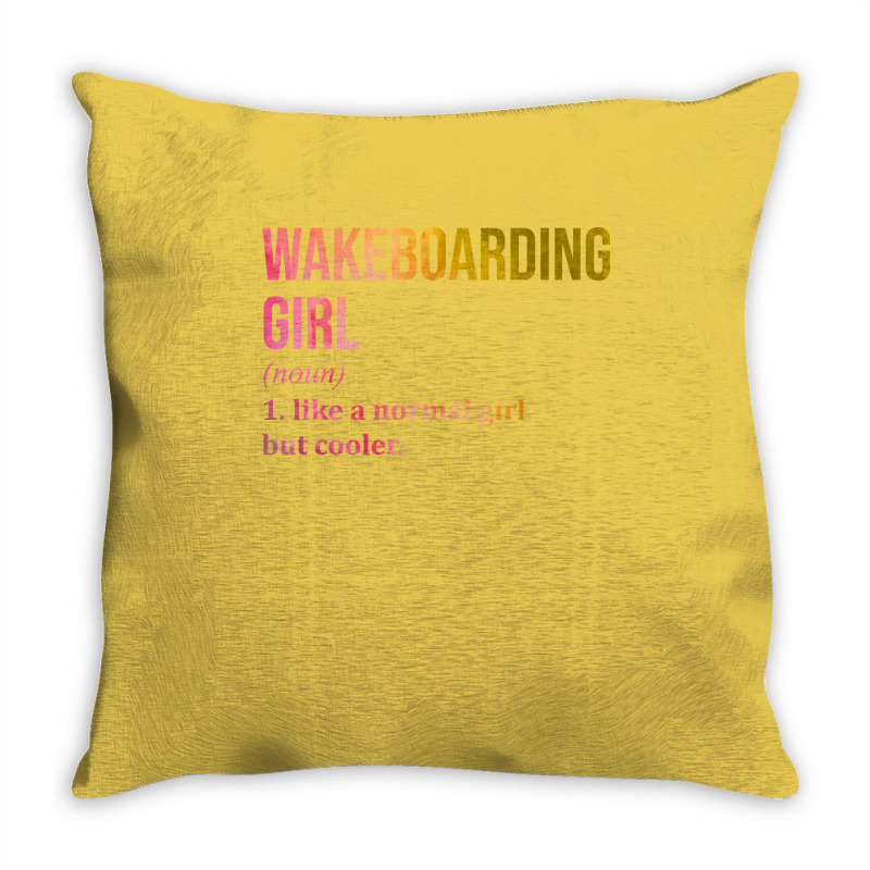 Wakeboarding Tumblr Throw Pillow | Artistshot