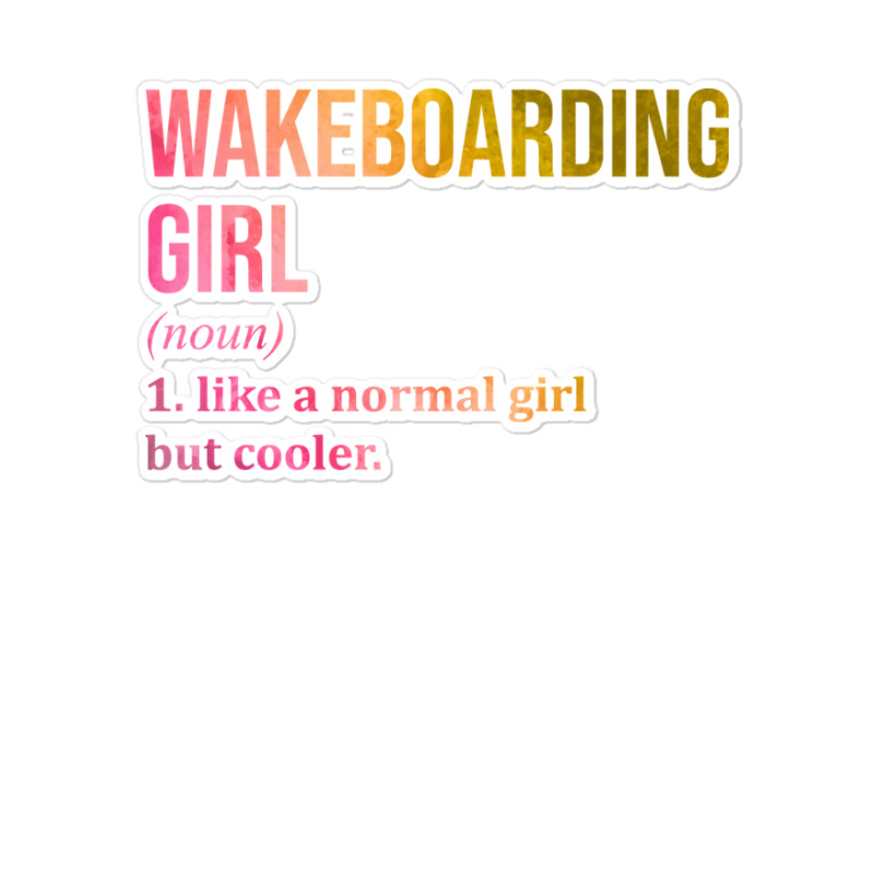 Wakeboarding Tumblr Sticker | Artistshot