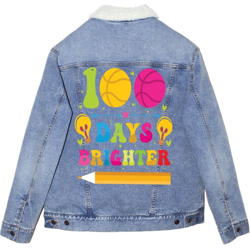 100 Dys Brighter Trending Unisex Sherpa-lined Denim Jacket | Artistshot