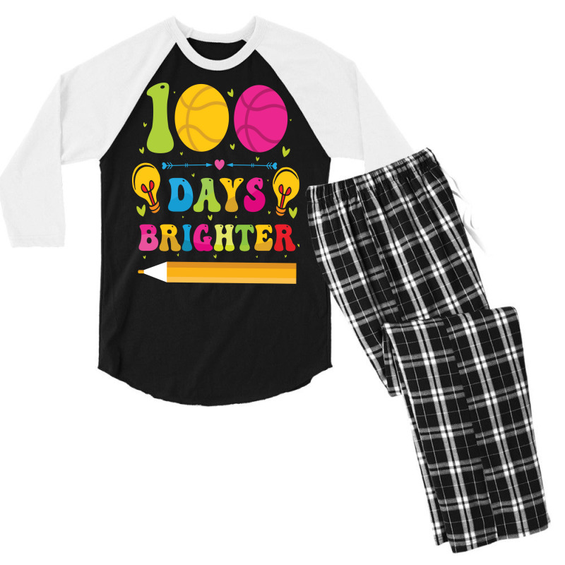 100 Dys Brighter Trending Men's 3/4 Sleeve Pajama Set | Artistshot