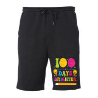 100 Dys Brighter Trending Fleece Short | Artistshot