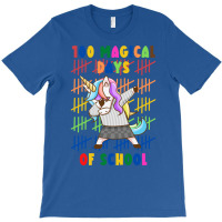 100 Magical Days Of School Unicorn Yellow Red T-shirt | Artistshot