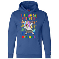 100 Magical Days Of School Unicorn Yellow Red Champion Hoodie | Artistshot