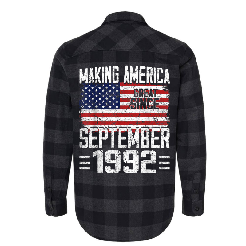 28th Birthday Gift September 1992 American Flag 28 Years Old Flannel Shirt by ALFREDMCGOWAN | Artistshot