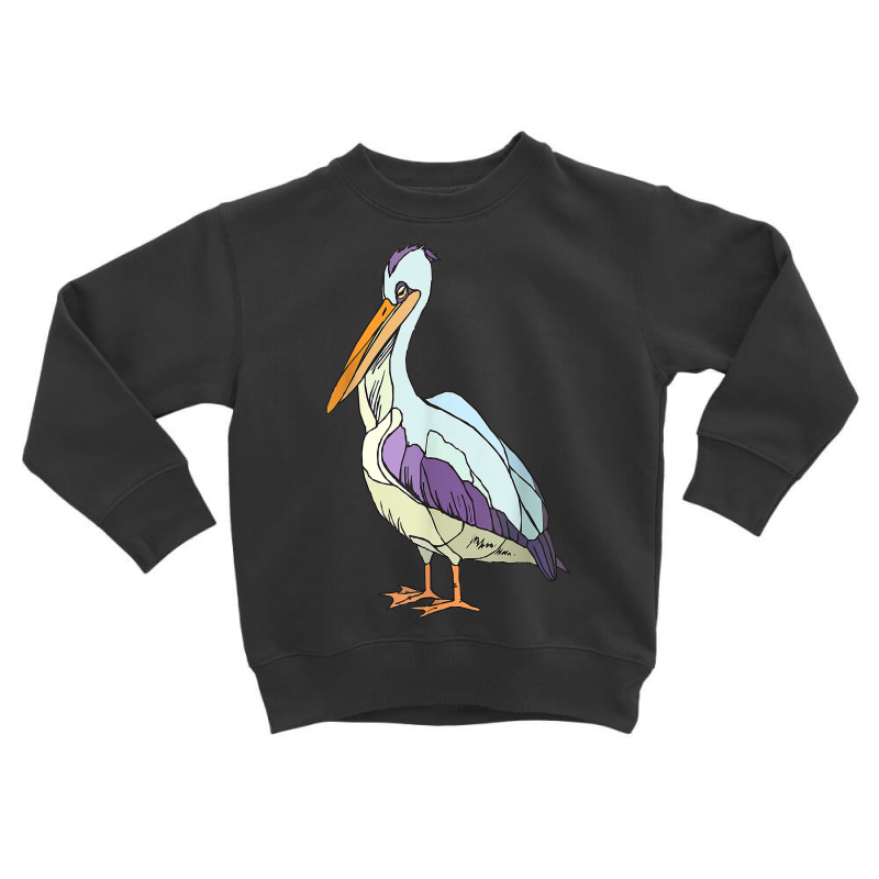 Pelican Vintage Bird Graphic Pelican Sea Bird Seabird T Shirt Toddler Sweatshirt by casimircorjki0 | Artistshot