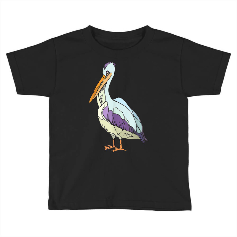 Pelican Vintage Bird Graphic Pelican Sea Bird Seabird T Shirt Toddler T-shirt by casimircorjki0 | Artistshot