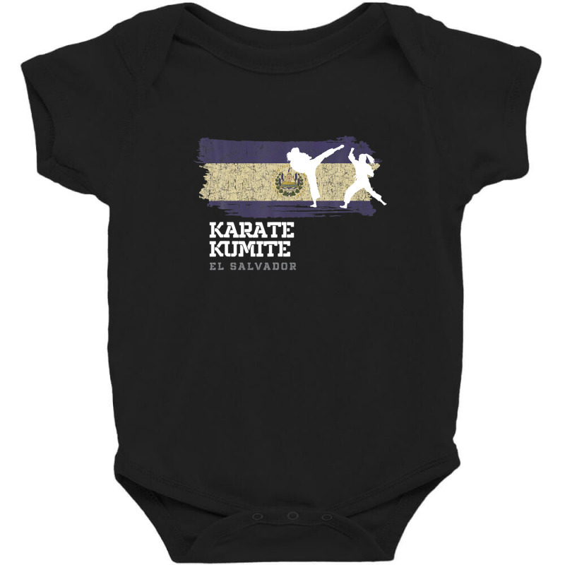 El Salvador Karate Kumite Martial Arts Women Girl Karate Baby Bodysuit by garbaaargouby | Artistshot