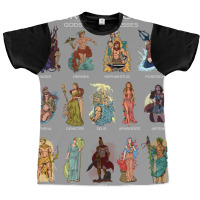 Gods Of Greek Mythology Vintage Graphic T-shirt | Artistshot