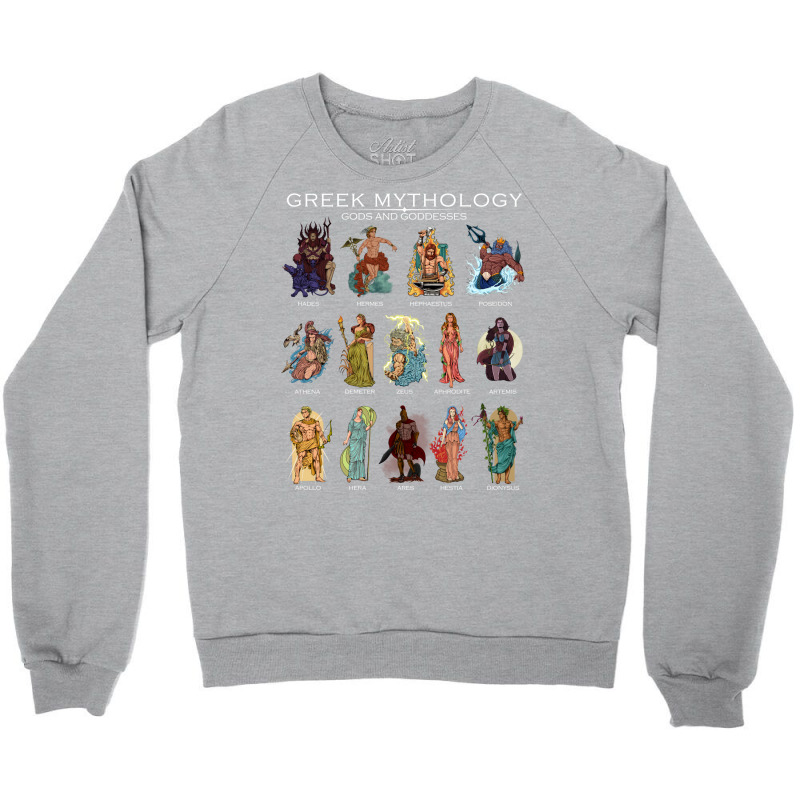 Gods Of Greek Mythology Vintage Crewneck Sweatshirt by assafidjafert | Artistshot