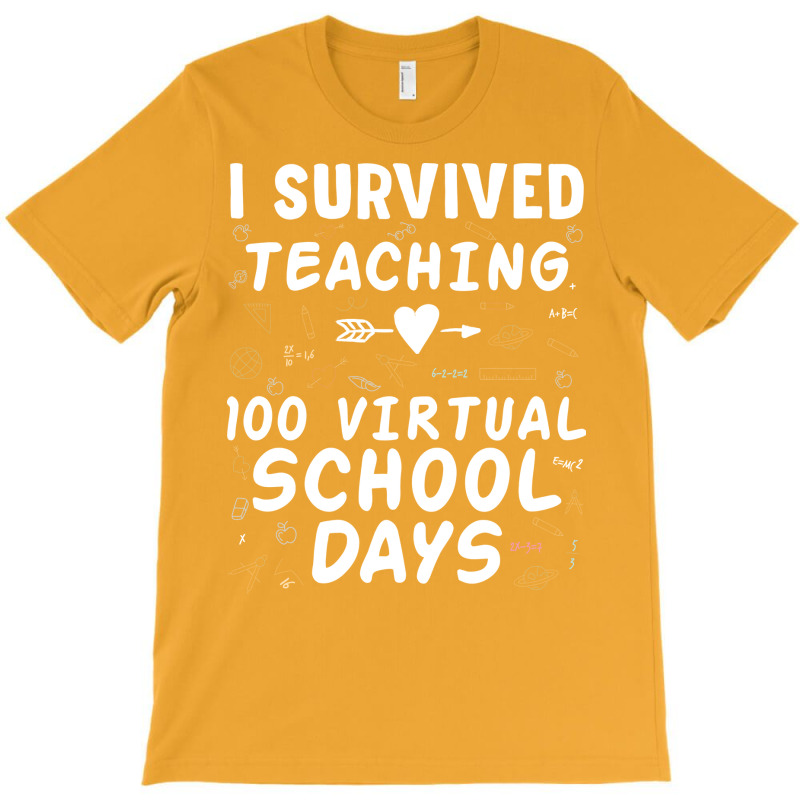 I Survived Teaching 100 Virtual School Days Stars T-shirt | Artistshot