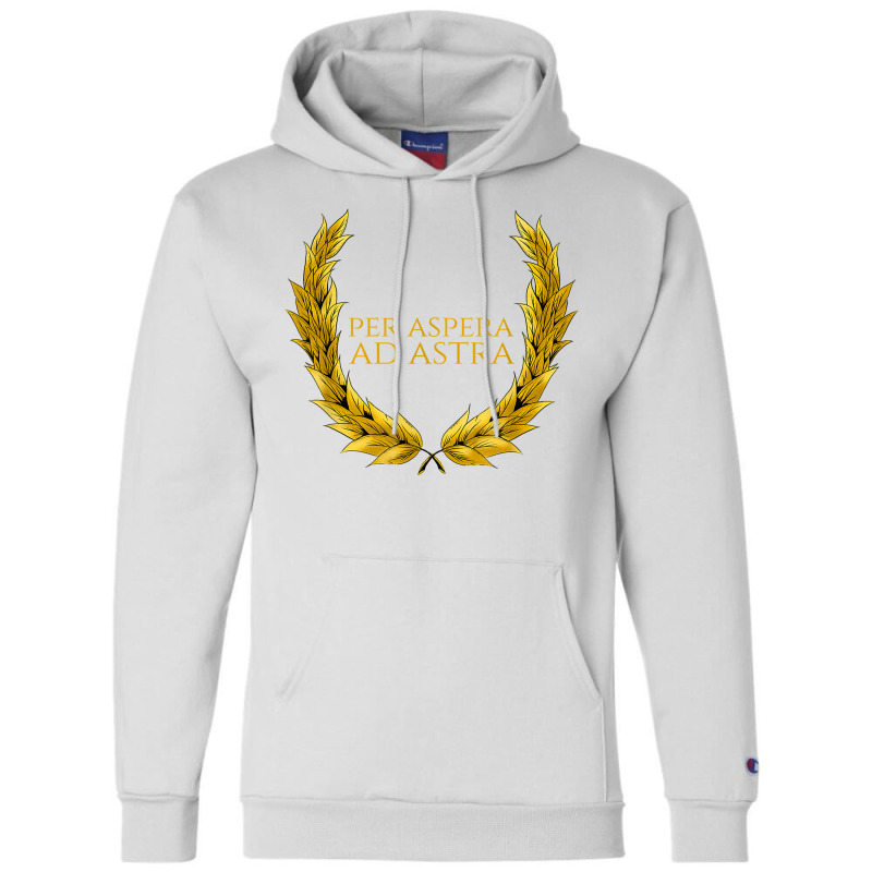 Per Aspera Ad Astra   Success   Motivational Latin Quote T Shirt Champion Hoodie by casimircorjki0 | Artistshot