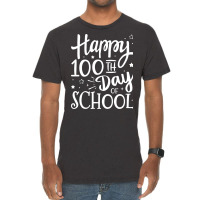 Happy 100th Day Of School For 100 Days Student And Teacher Stars Vintage T-shirt | Artistshot