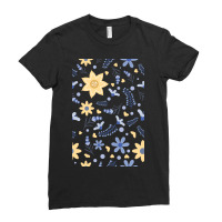 Simple Cute Flower Pattern Ladies Fitted T-shirt | Artistshot